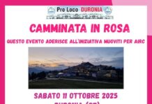 camminata in rosa duronia