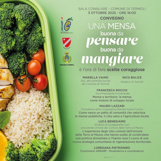 convegno mensa 3 ottobre 2025