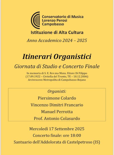 itinerari organistici 17-18 settembre 2025