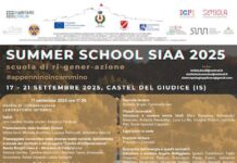Summer School SIAA 2025 scuola di ri-gener-azione 17 - 21 settembre Castel del Giudice (IS)