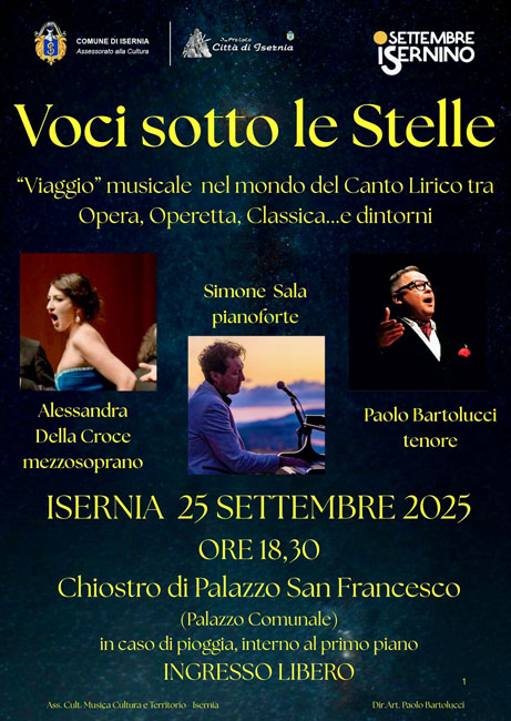 voci sotto le stelle 25 settembre 2025
