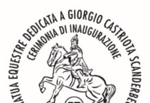 annullo filatelico ururi inaugurazione statua scanderbeg