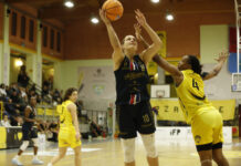 Magnolia Campobasso domina a San Martino 68-49 appoggio di meldere a canestro