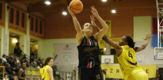 appoggio di meldere a canestro