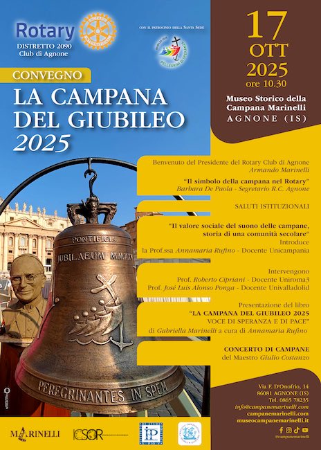 Locandina Fonderia Marinelli - CONVEGNO LA CAMPANA DEL GIBULEO 2025
