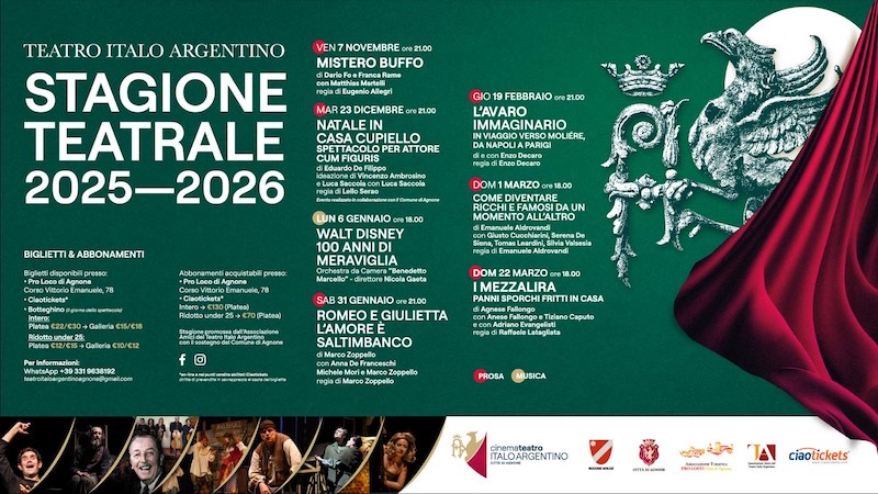 teatro italo argentino stagione teatrale 2025-2026