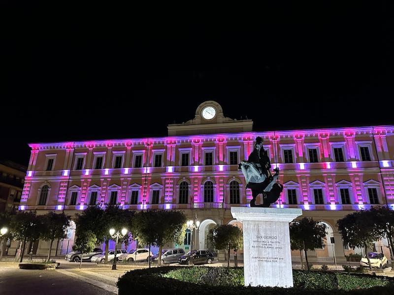 comune campobasso notte viola