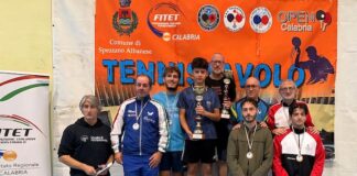 Tennistavolo, Molise protagonista al 2° Torneo Nazionale Over in Calabria doppio de bernardo daniele