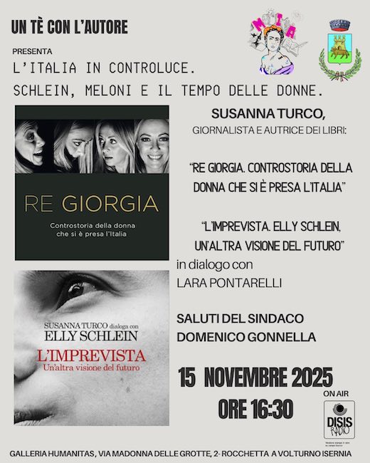 un te con l'autore 15 novembre 2025