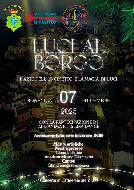 luci al borgo 7 dicembre 2025