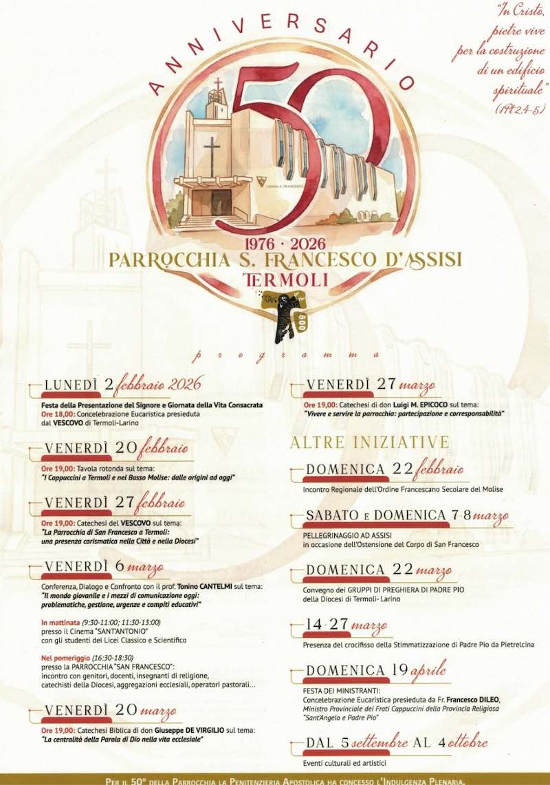 anniversario 50 parrocchia san francesco