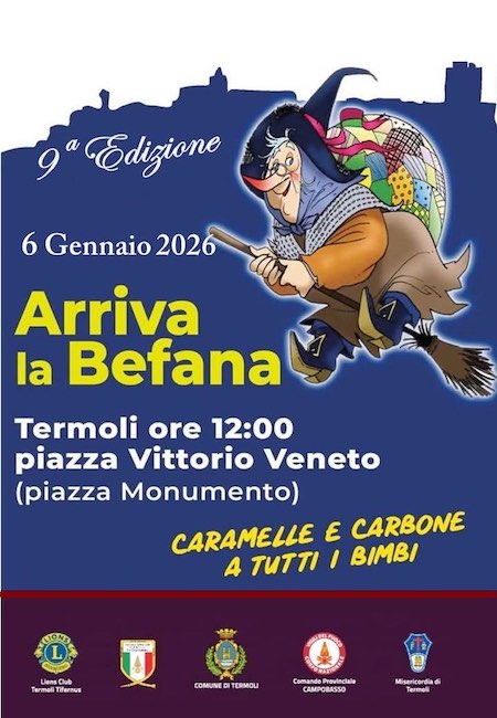 arriva la befana termoli 2026