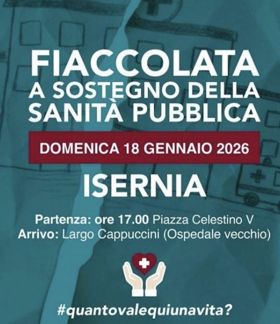 fiaccolata sanità pubblica isernia