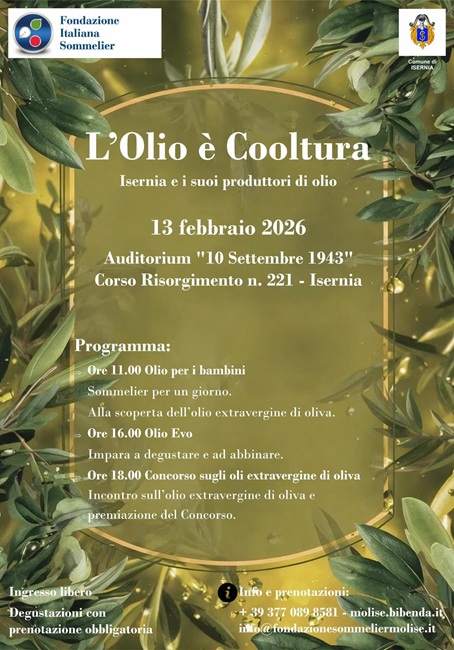 L'olio é cooltura