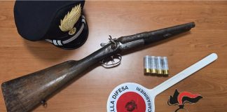 Trivento, arma clandestina in casa: arrestato 55enne arma clandestina sequestrata