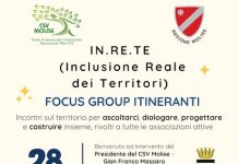 IN.RE.TE., al via da Venafro i focus group itineranti del CSV Molise Focus group