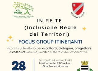 IN.RE.TE., al via da Venafro i focus group itineranti del CSV Molise Focus group