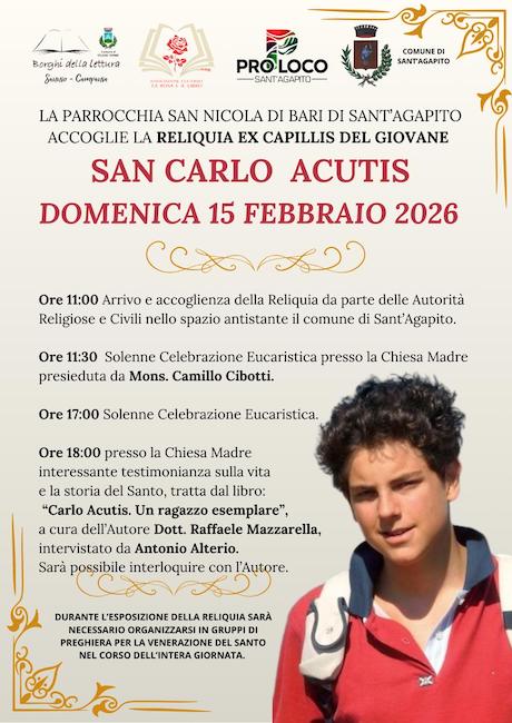 san carlo acutis 15 febbraio 2026