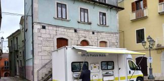 struttura temporanea ospitera ufficio postale sepino