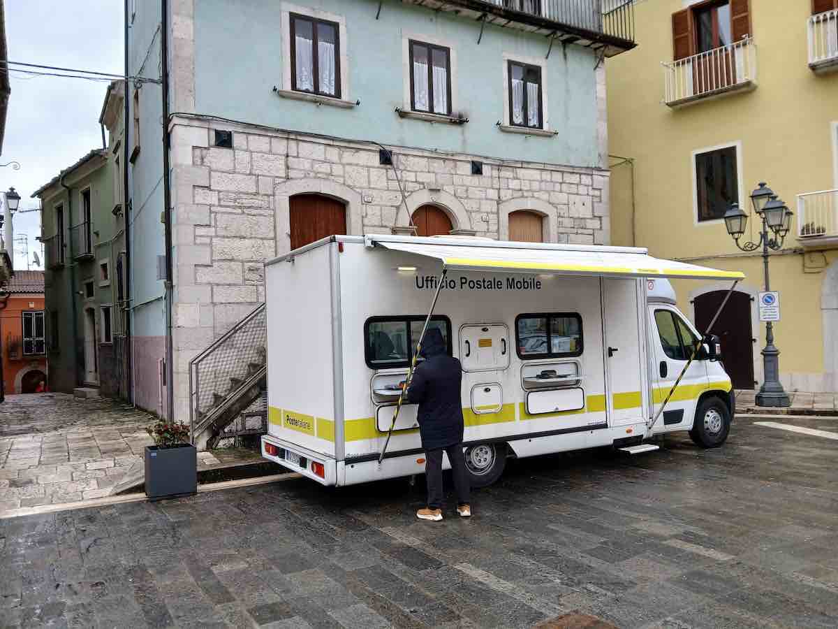 struttura temporanea ospitera ufficio postale sepino