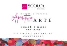 Aperitivo con l’Arte: Antonella Fiorentino ospite da Scocca Expo Mobili aperitivo con arte campobasso 2026