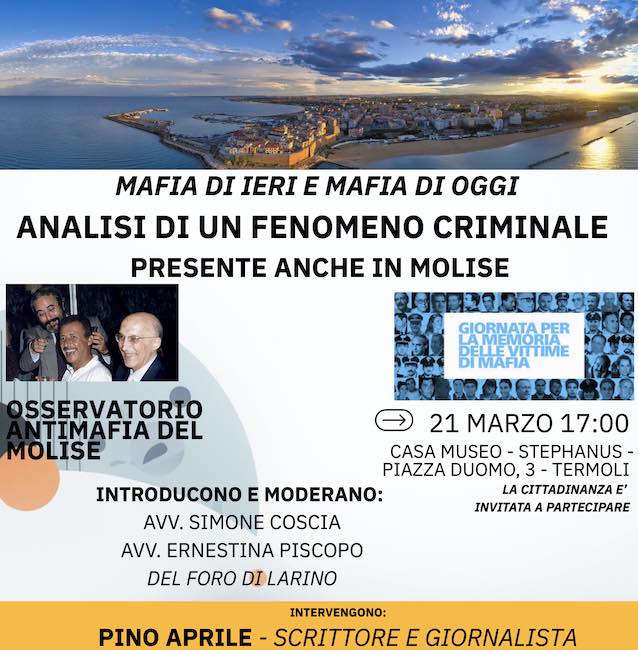 mafia ieri oggi 21 marzo 2026