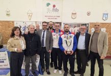 premiazione vincitori con famiglia pistilli
