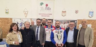 premiazione vincitori con famiglia pistilli