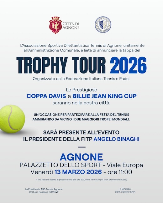 trophy tour 2026 agnone