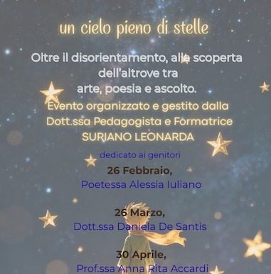 Eventi Molise del 26 marzo 2026: gli appuntamenti del giorno un cielo pieno di stelle