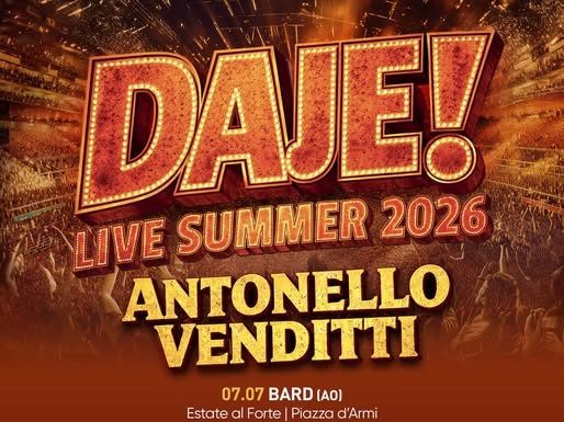 Eventi in Molise il 17 agosto 2026: sagre, concerti ed altri appuntamenti Antonello Venditti DAJE Live Tour 2026