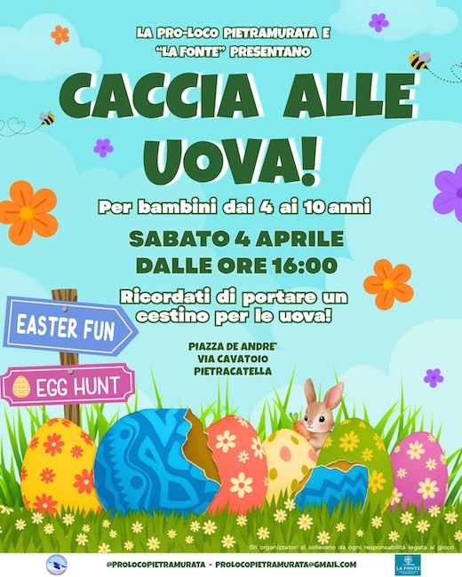 caccia alle uova 4 aprile 2026