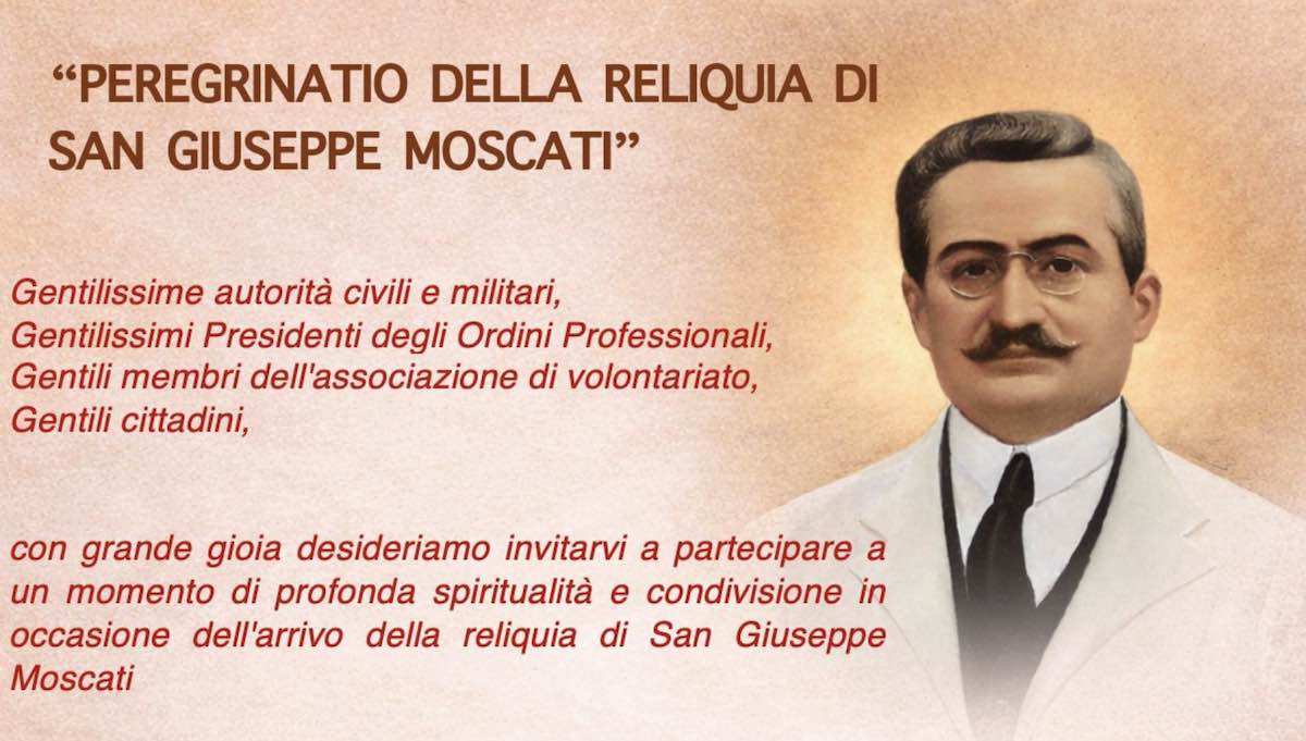 peregrinatio della reliquia di San Giuseppe Moscati