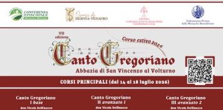 Corsi estivi di canto gregoriano a San Vincenzo al Volturno: la 7° edizione corso canto gregoriano 2026