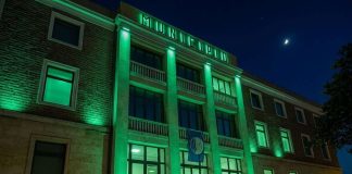Termoli illumina il Municipio per la campagna AIC 2026 municipio verde termoli