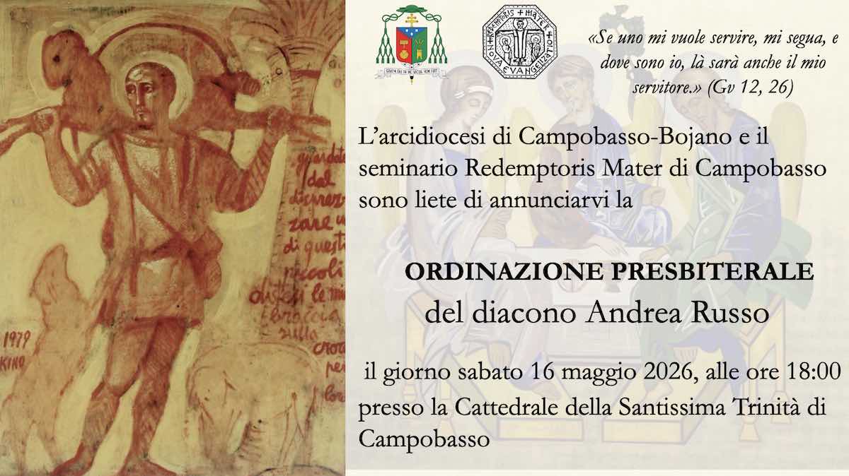 ordinazione presbiteriale 16 maggio 2026