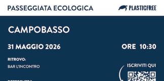 Campobasso aderisce alla Giornata Mondiale senza Tabacco 2026 passeggiata ecologica 31 maggio 2026