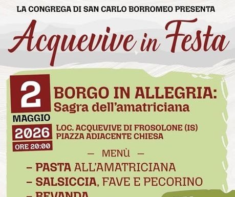 sagra amatriciana Aquevive