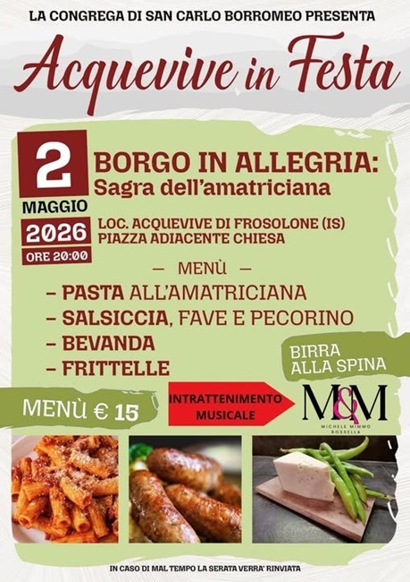 sagra amatriciana Aquevive