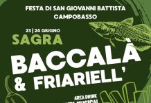 Sagra Baccalà e Friariell’ a Campobasso: il 23 e 24 giugno musica live e tradizione Sagra baccalà e Friarell