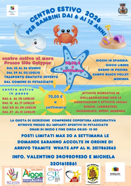 centro estivo 2026 termoli