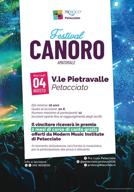 festival canoro Petacciato