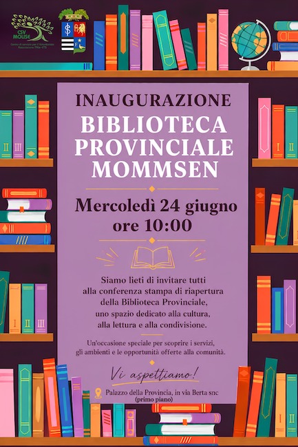 inaugurazione biblioteca mommsen