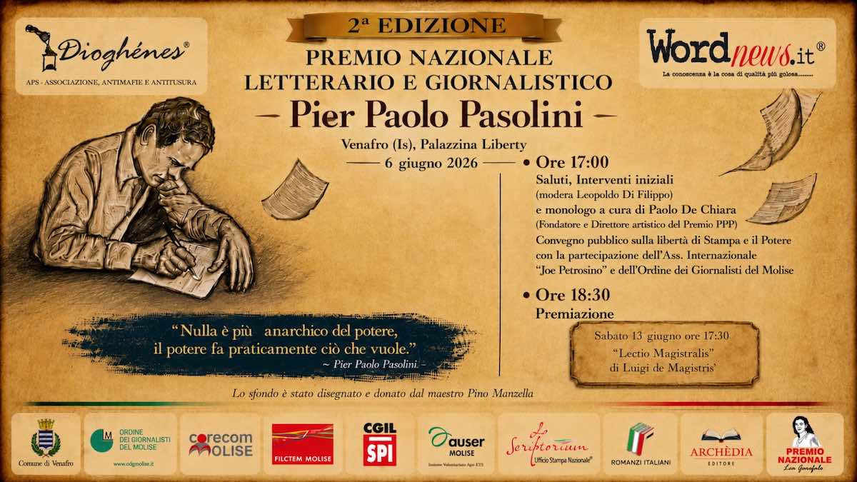 premio pier paolo pasolini 2026