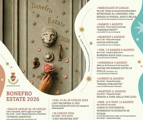 Eventi estivi 2026 Bonefro
