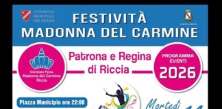 Festa Madonna del Carmine Riccia 2026: programma e Mr Rain Madonna del Carmine Riccia