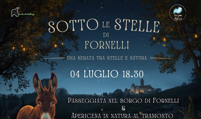 Eventi in Molise il 4 luglio 2026: gli appuntamenti del giorno Sotto le stelle di Fornelli
