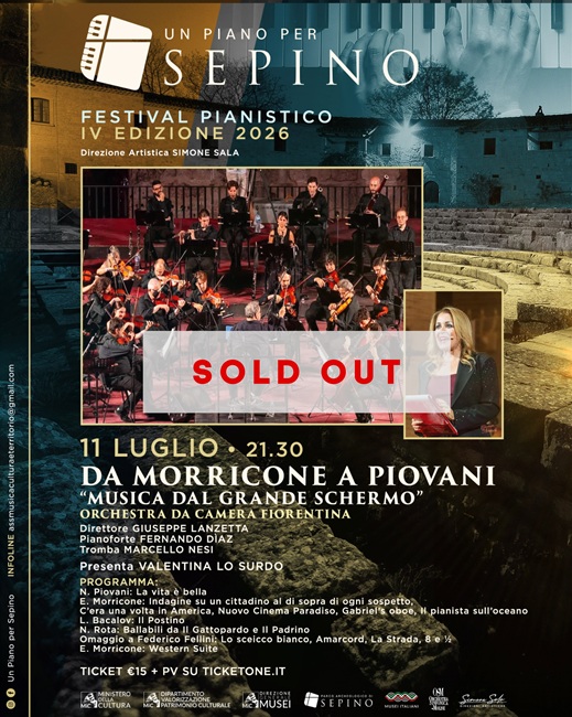 Un piano per Sepino 11 luglio 2026