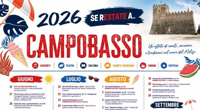 Campobasso presenta il Cartellone Estivo 2026 cartellone estivo campobasso 2026