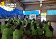 La Guardia di Finanza di Isernia incontra i giovani del Campo Scuola incontro con protezione civile